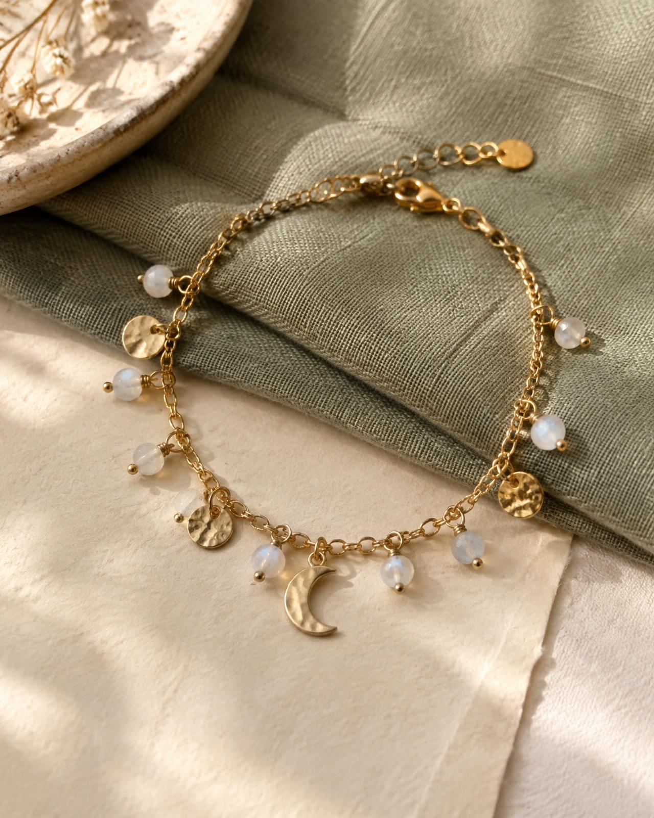 Moonstone Charm Bracelet